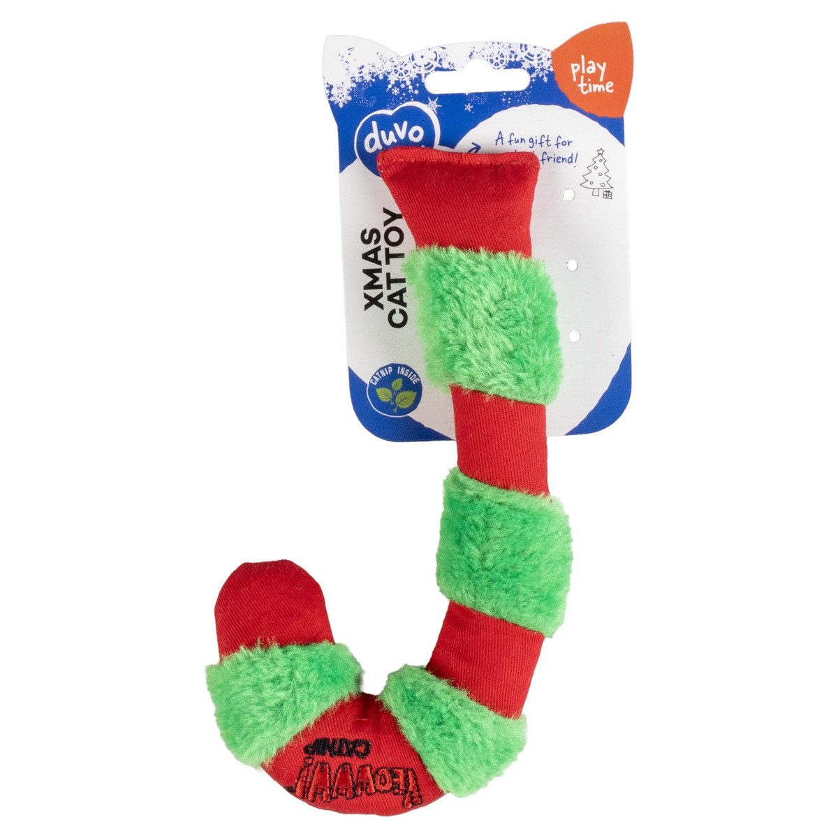 DUVO+ Tierkuscheltier Hundespielzeug X-Mass Weihnachtsstab