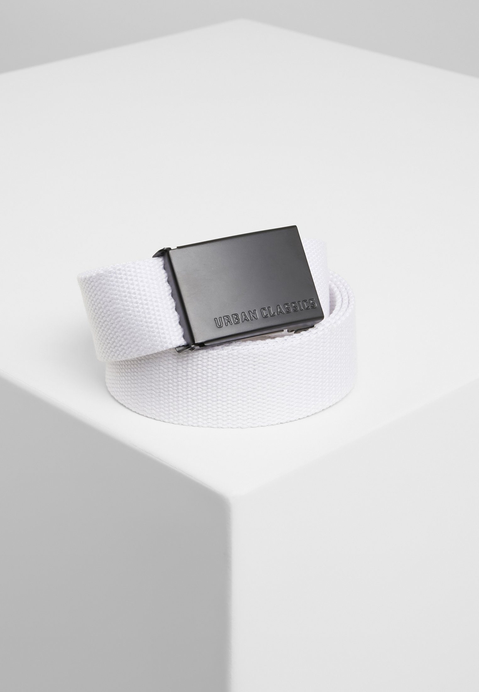 URBAN CLASSICS Hüftgürtel Accessoires Belts white-black Canvas