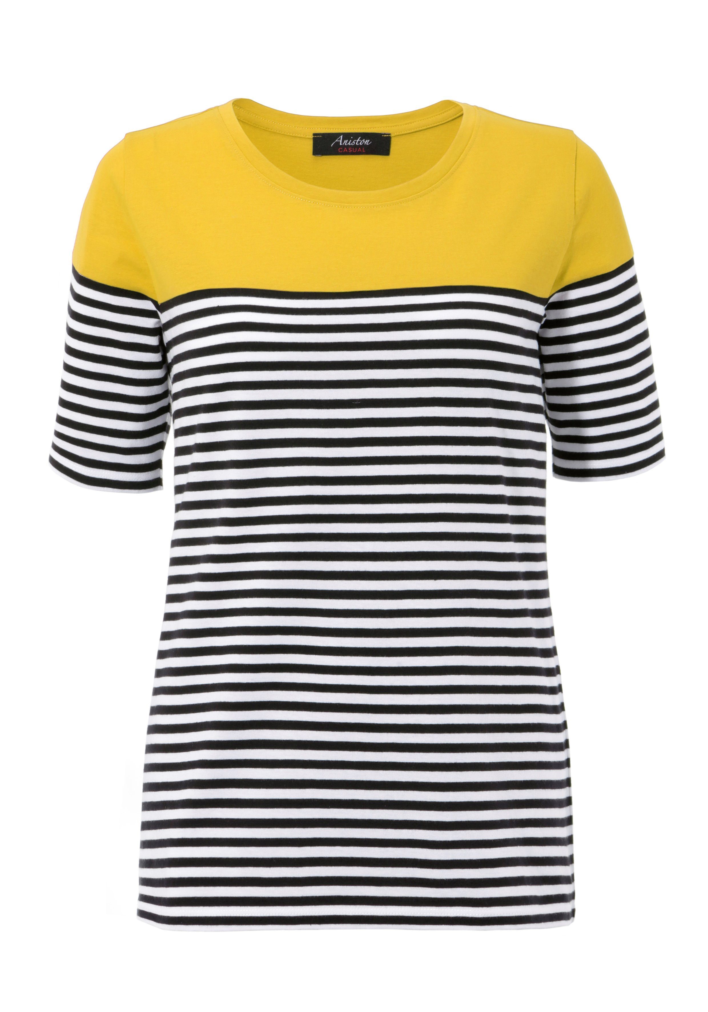 Aniston CASUAL T-Shirt im Marine-Look – Bild 3 von 4