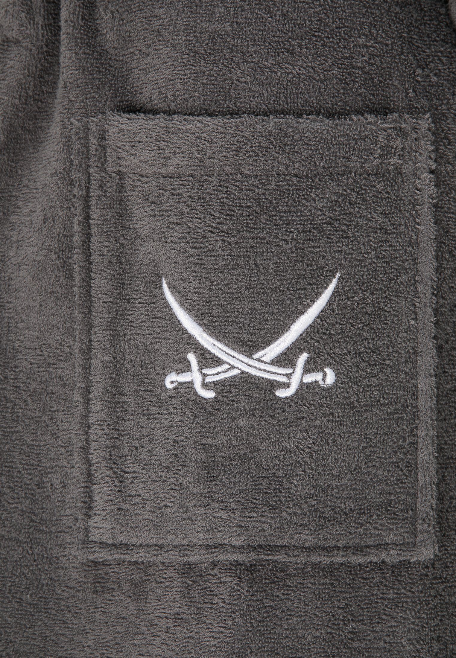 Sansibar Sylt Unisex-Bademantel Sansibar Bademantel mit Schalkragen, mit gesticktem Sansibar Logo, Baumwolle, Schalkragen, Gürtel, mit Bindegürtel, kuschelig, hochwertige Sansibar Logo-Stickerei