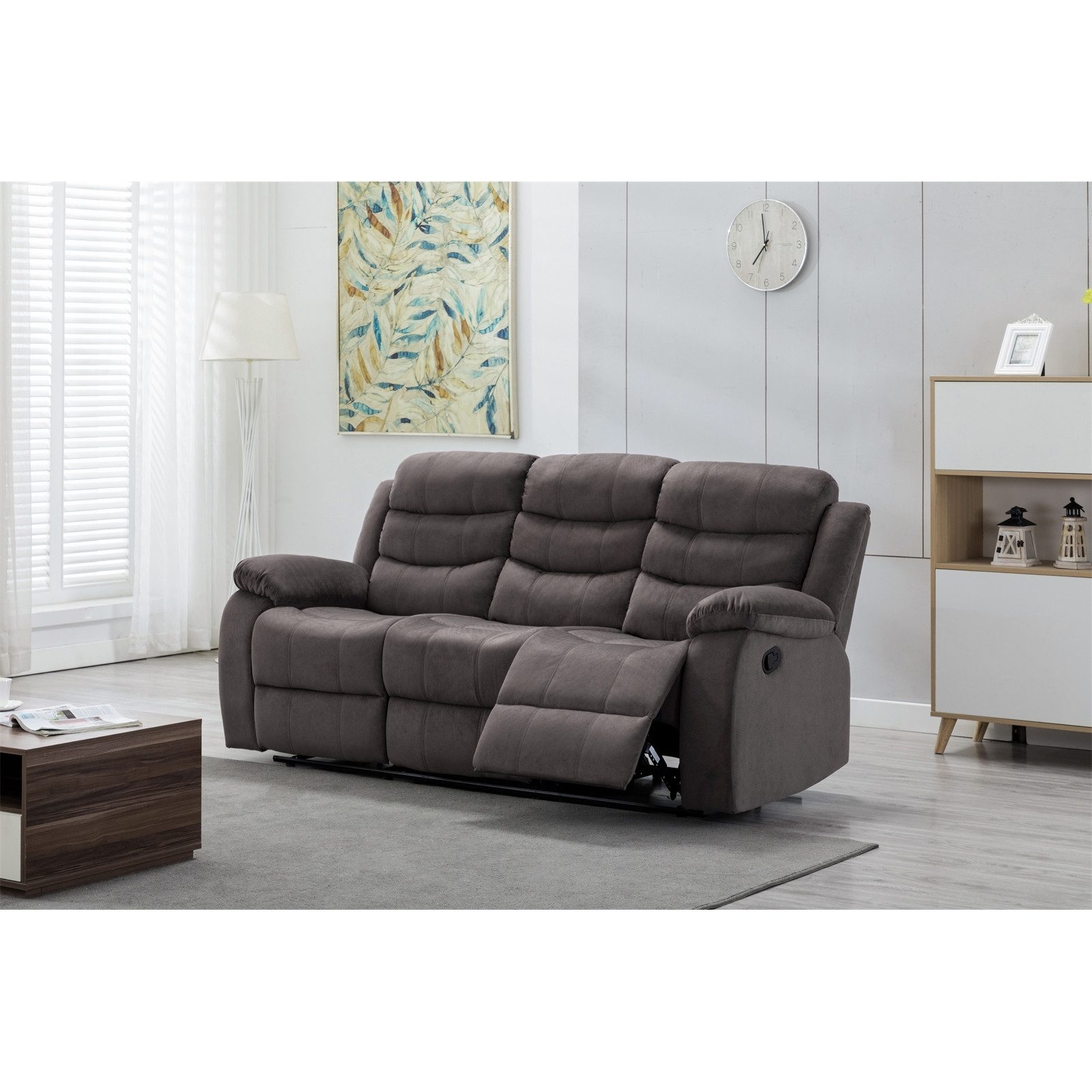 HTI-Living 3-Sitzer 3-Sitzer Sofa mit Wippfunktion Kirwall, Stück 1 Teile, Couch mit Fußstütze