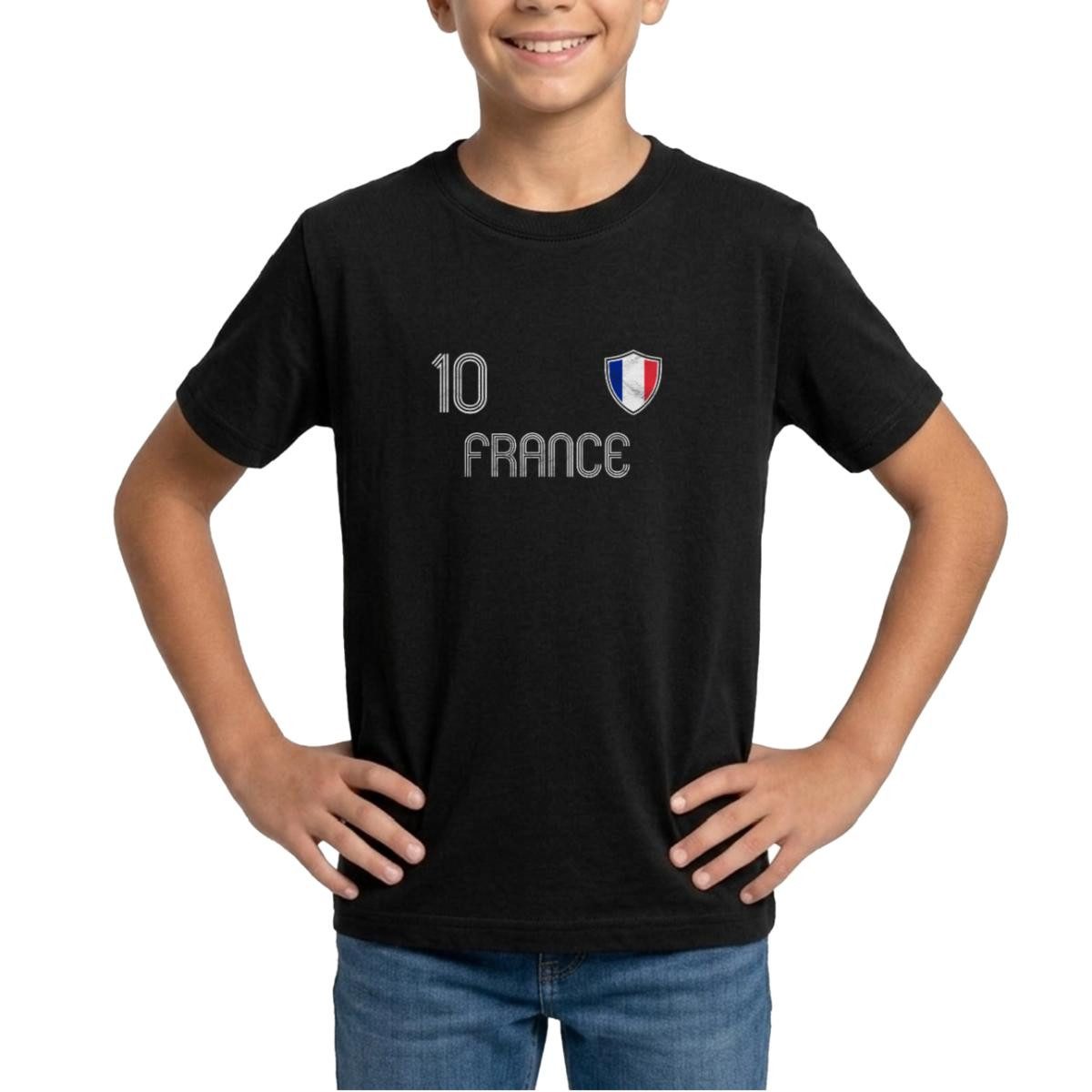 Spreadshirt T-Shirt Frankreich Flagge, Frankreich Trikot Teenager T-Shirt (1-tlg)