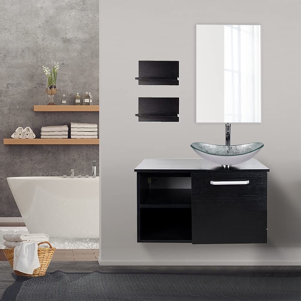 Puluomis Badmöbel-Set mit Spiegel, Badezimmerschrank mit günstig online kaufen