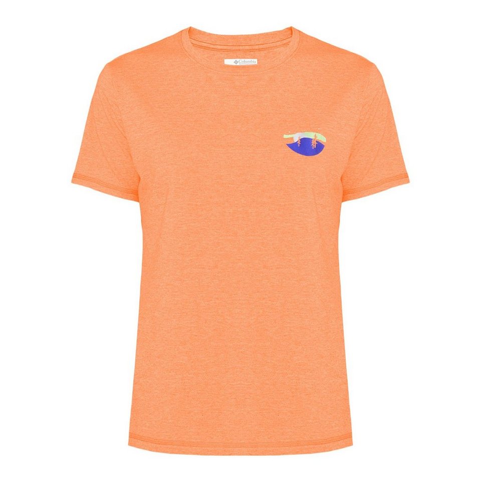 Columbia Kurzarmshirt Sun Trek™ Graphic Tee II mit farbenfrohem Print auf  der Rückseite