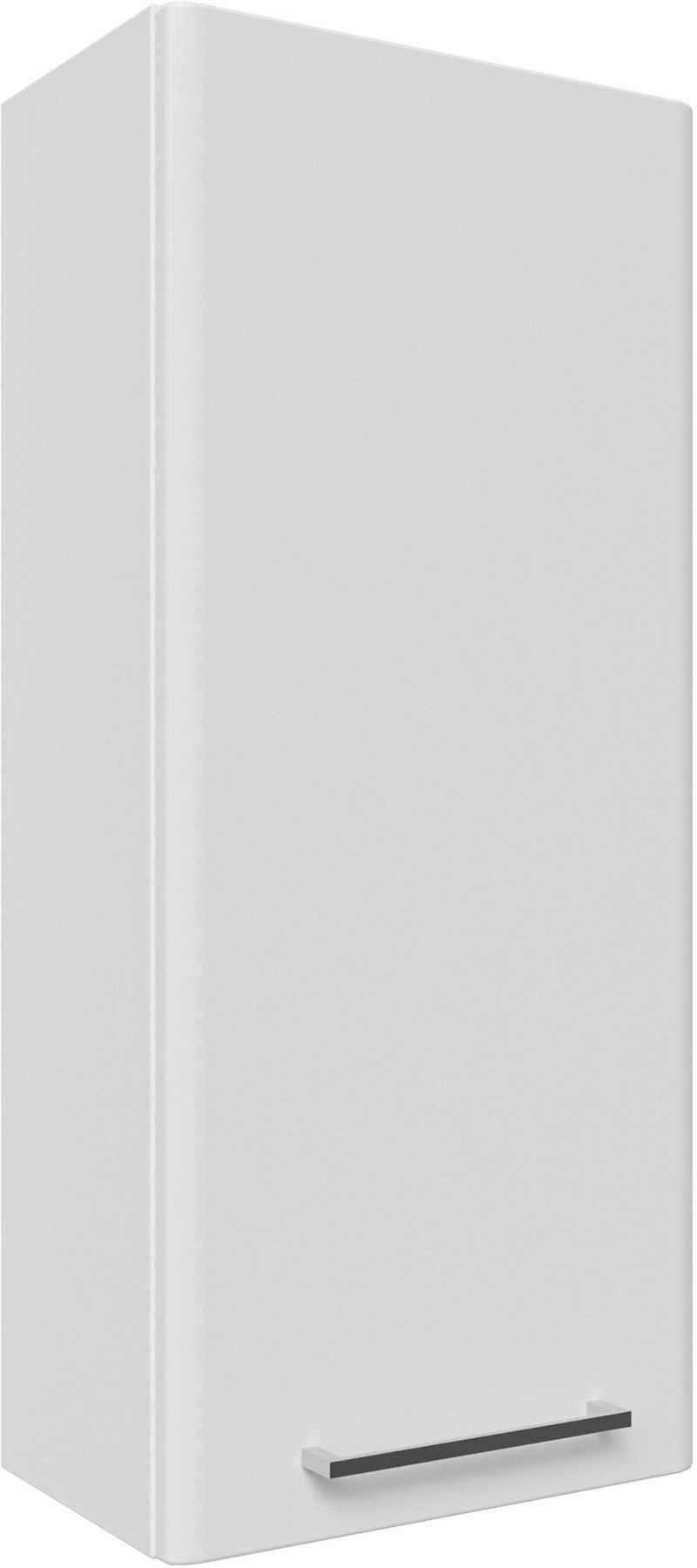 Saphir Hängeschrank Quickset 316 Wand-Badschrank 30 cm breit, 1 Tür, 2 Einlegeböden Badezimmer-Hängeschrank inkl. Türdämpfer, Griffe in Chrom Glanz