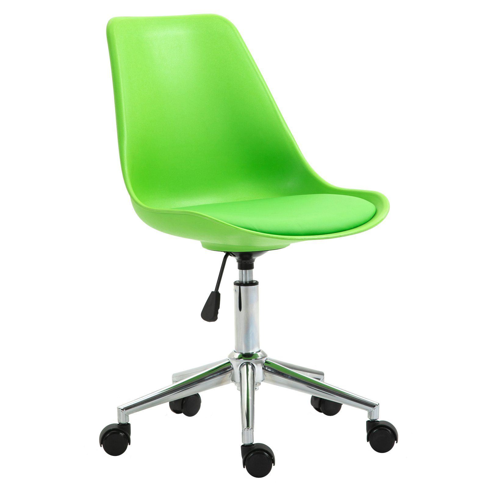SVITA Schreibtischstuhl EDDY (Paket, 1 St), stufenlos höhenverstellbar, hoher Sitzkomfort, bodenschonende Rollen grün | grün