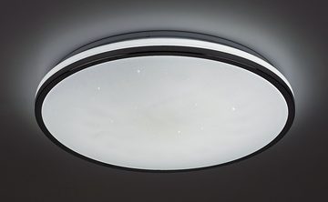 Rabalux LED Deckenleuchte "Linden" Metall, silber, rund, 50W, 4500lm, ø490mm, dimmbar mit Leuchtmittel Dimmart: mit Fernbedienung mit Memoryfunktion mit Timer