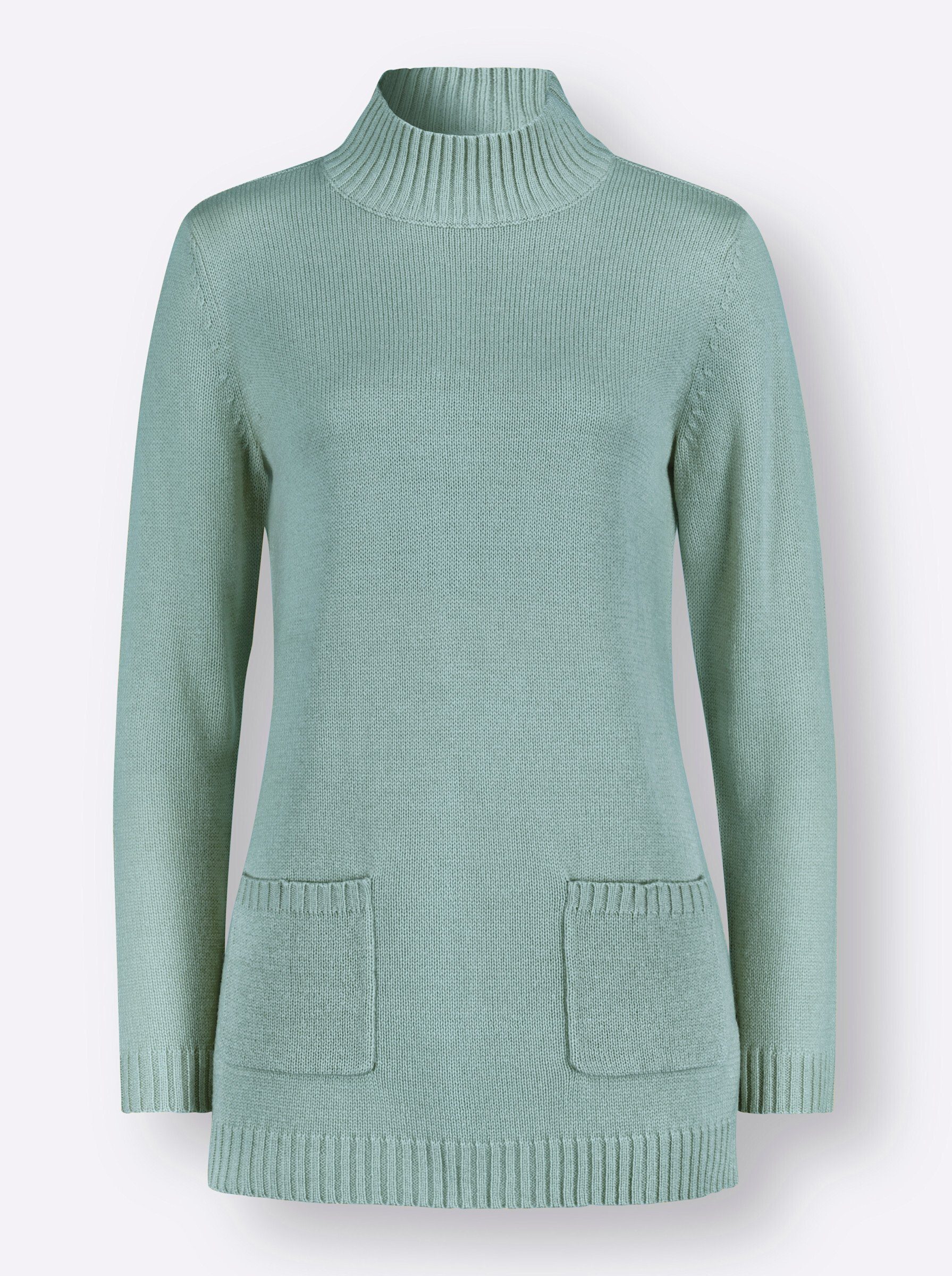 Strickpullover Longpullover Langarm Jersey