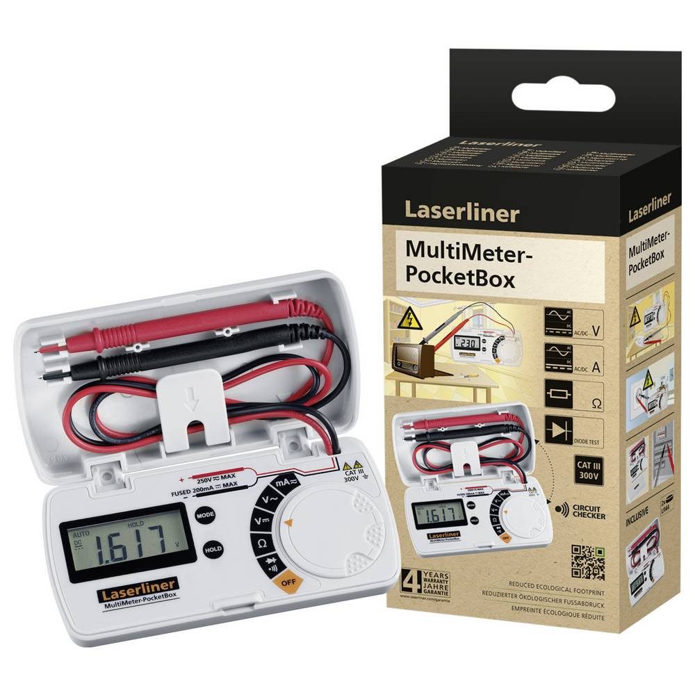 LASERLINER Multimeter MultiMeter-PocketBox Hand-Multimeter 083.028E