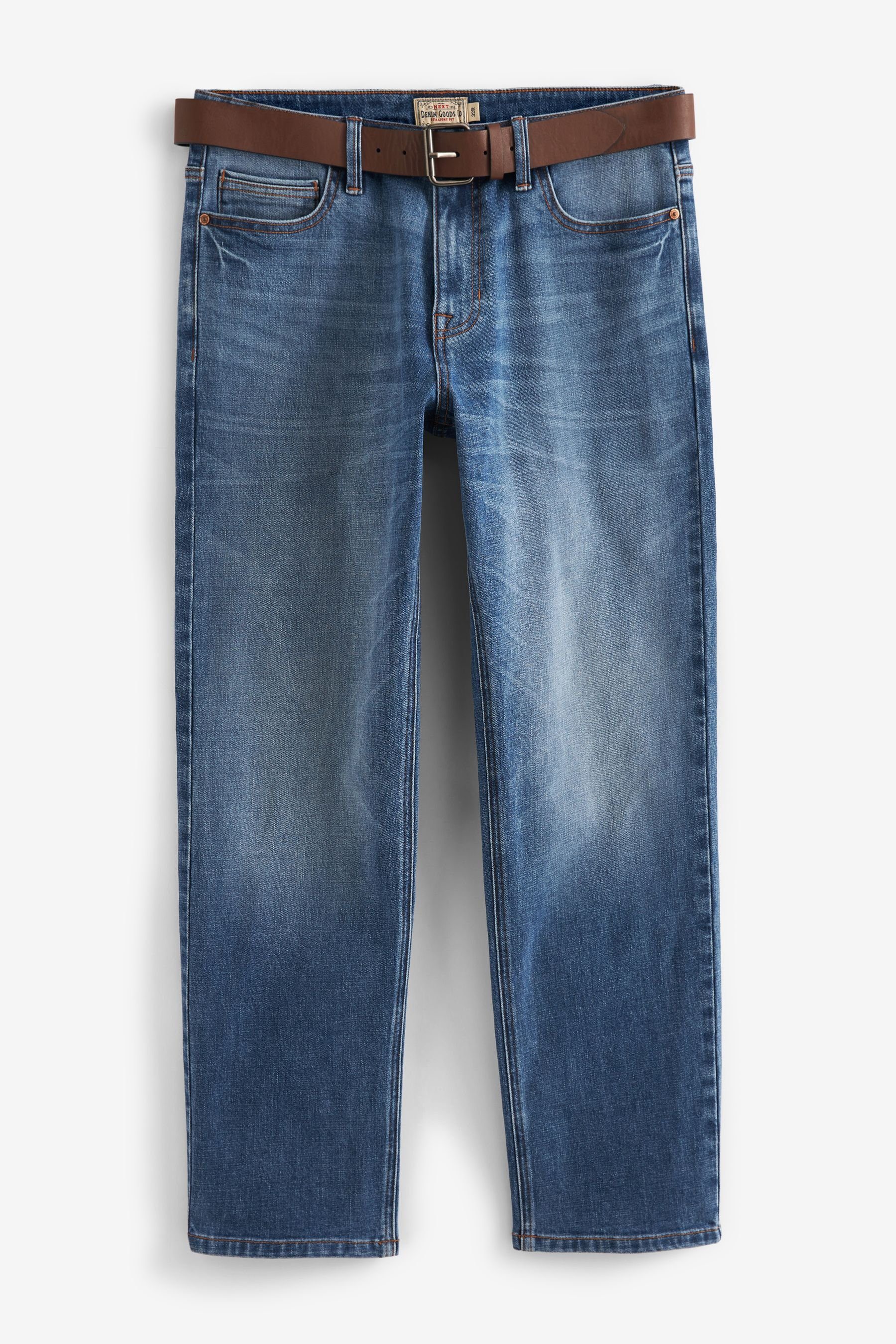 Next Straight-Jeans (2-tlg) Light Blue