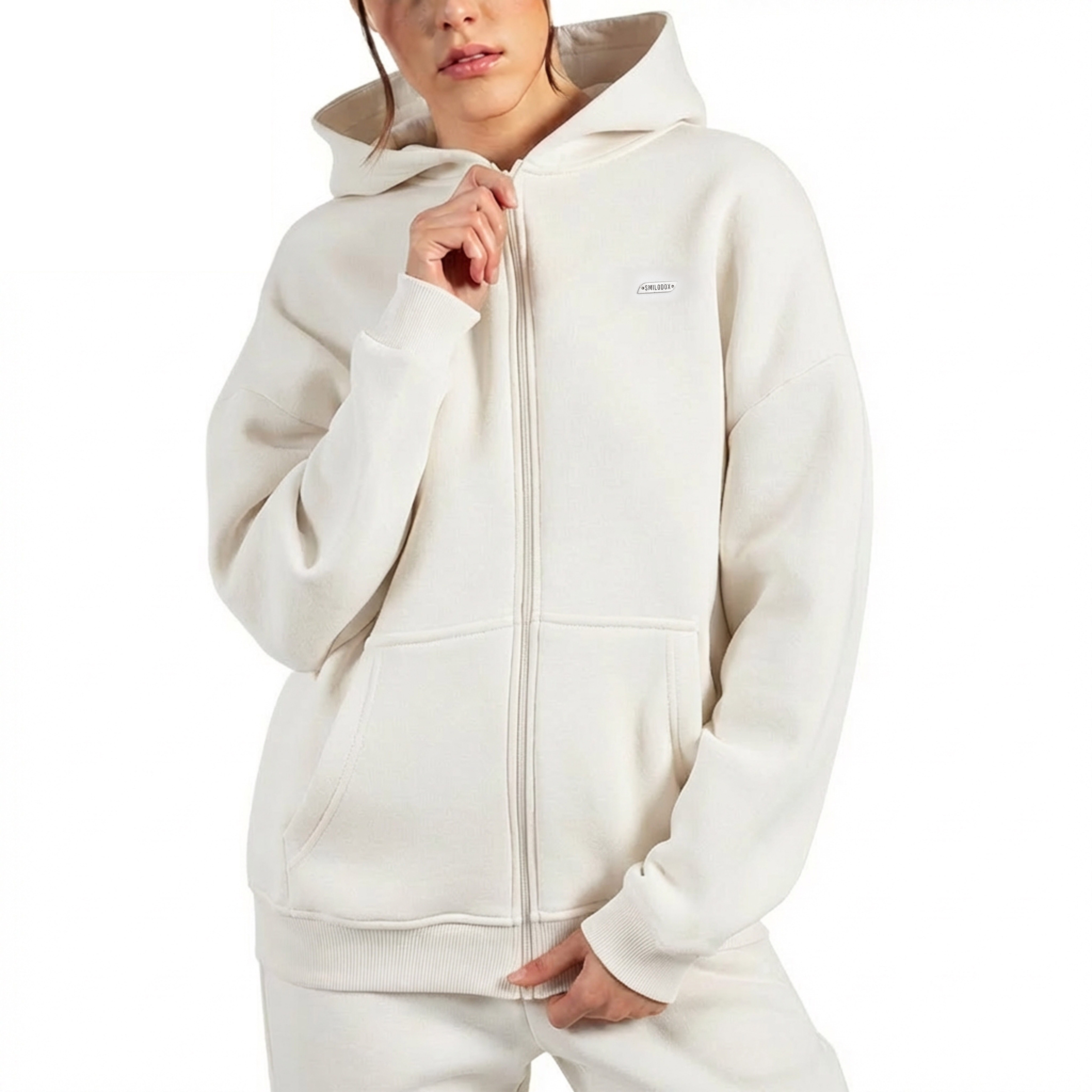 Smilodox Hoodie Lyanna, Oversize Kapuzenpullover Langarm weicher Flauschige günstig online kaufen