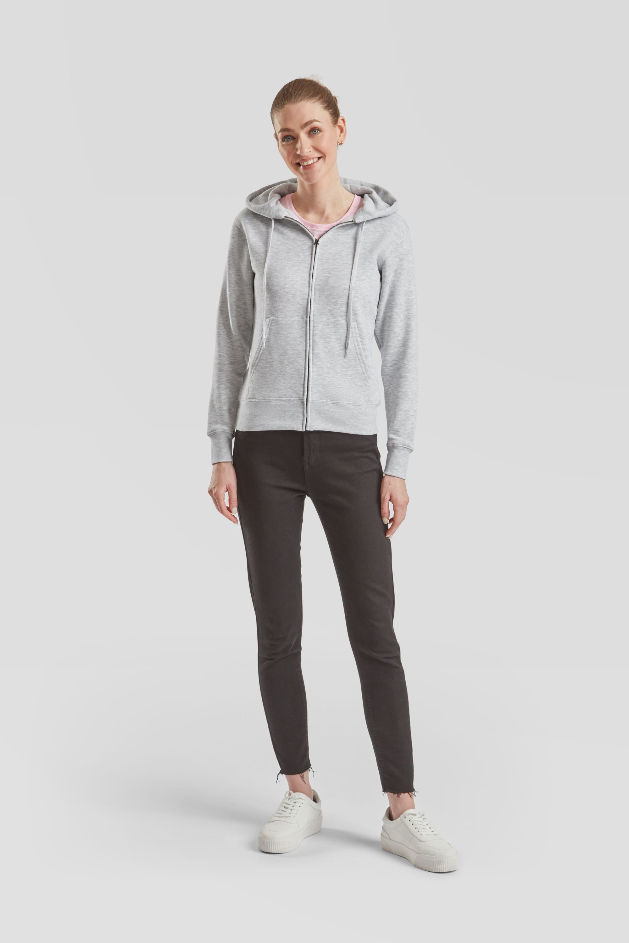 Fruit of the Loom Sweatjacke Premium Hooded Sweat Jacket Lady-Fit
