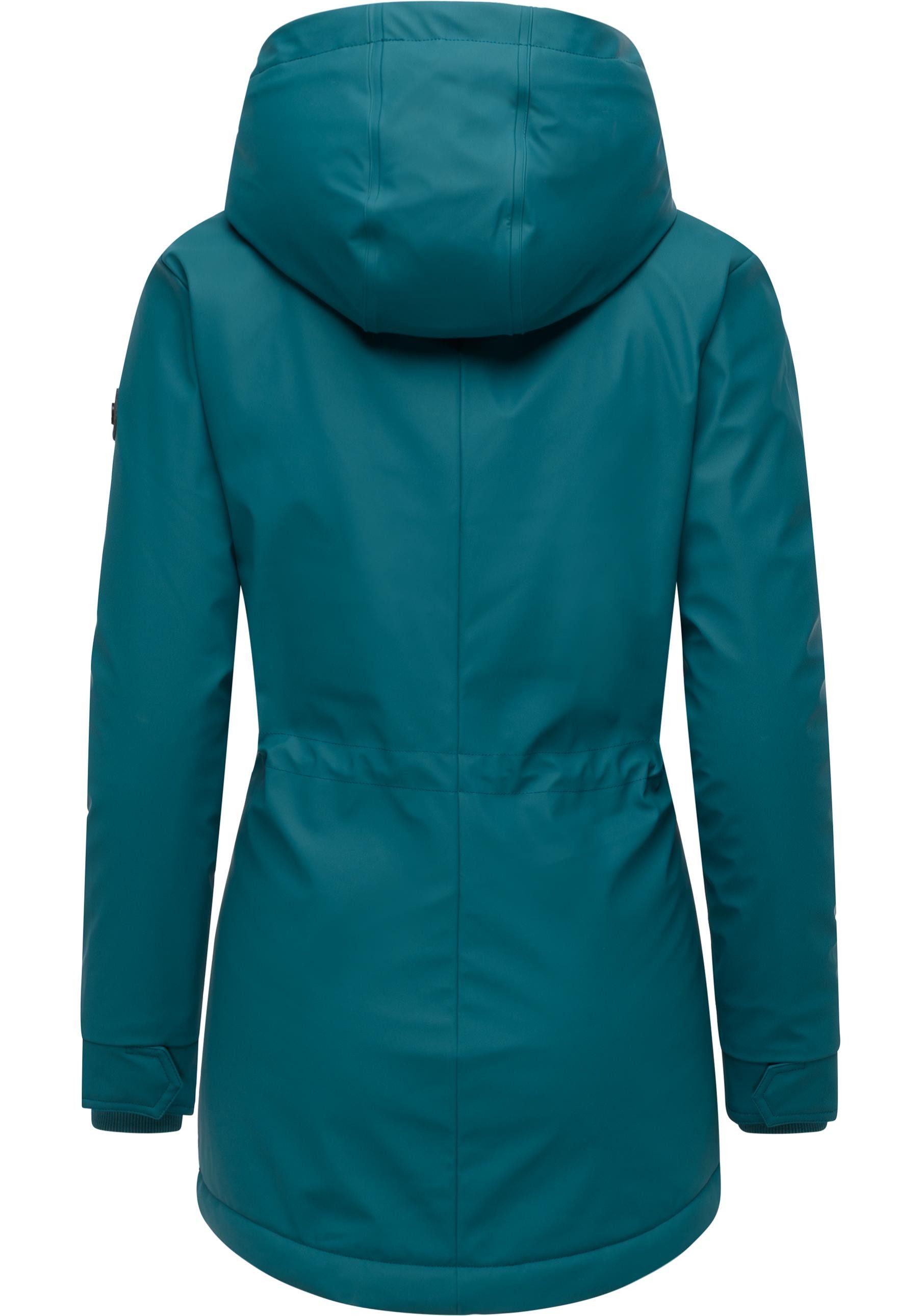 Ragwear Funktionsjacke Monadis Rainy Warm Gefütterte Winterjacke mit Kapuze