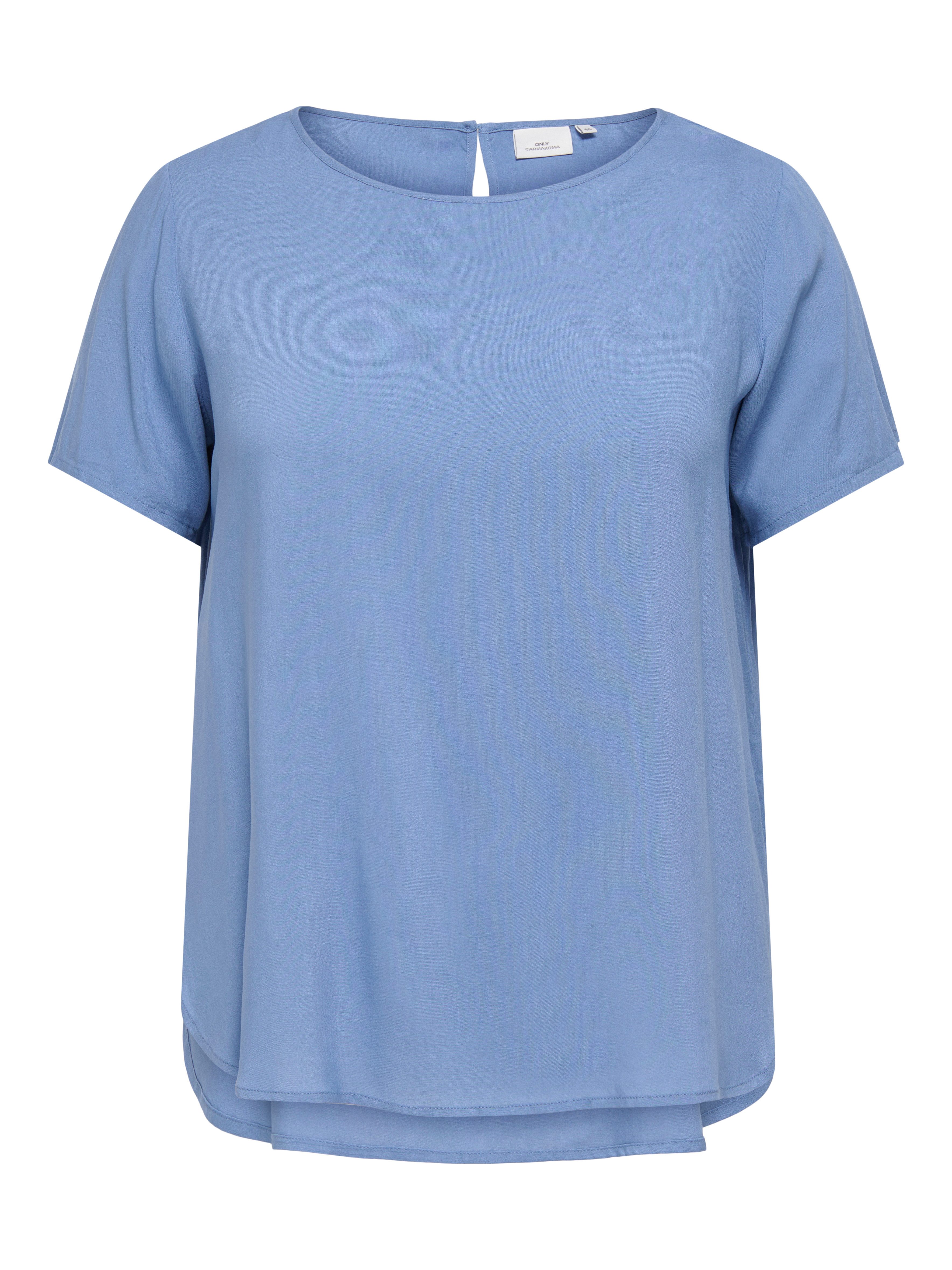 ONLY CARMAKOMA Shirtbluse CARVICO LIFE S/S TOP VIS WVN Viskose, regular fit günstig online kaufen