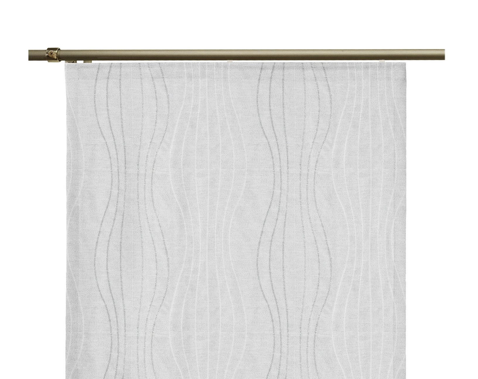 Wirth Schiebegardine Riccia (1 St), Klettband, blickdicht, Jacquard, inkl. Beschwerungsstange
