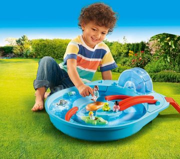 Playmobil® Konstruktions-Spielset Fröhliche Wasserbahn (70267), Playmobil 123 - Aqua, (16 St), Made in Germany