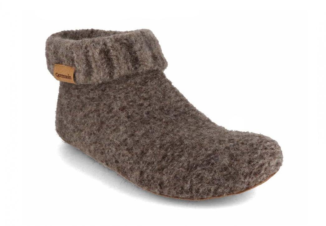 Gottstein Hüttenschuhe Knit Boot Hausschuh reine Schurwolle