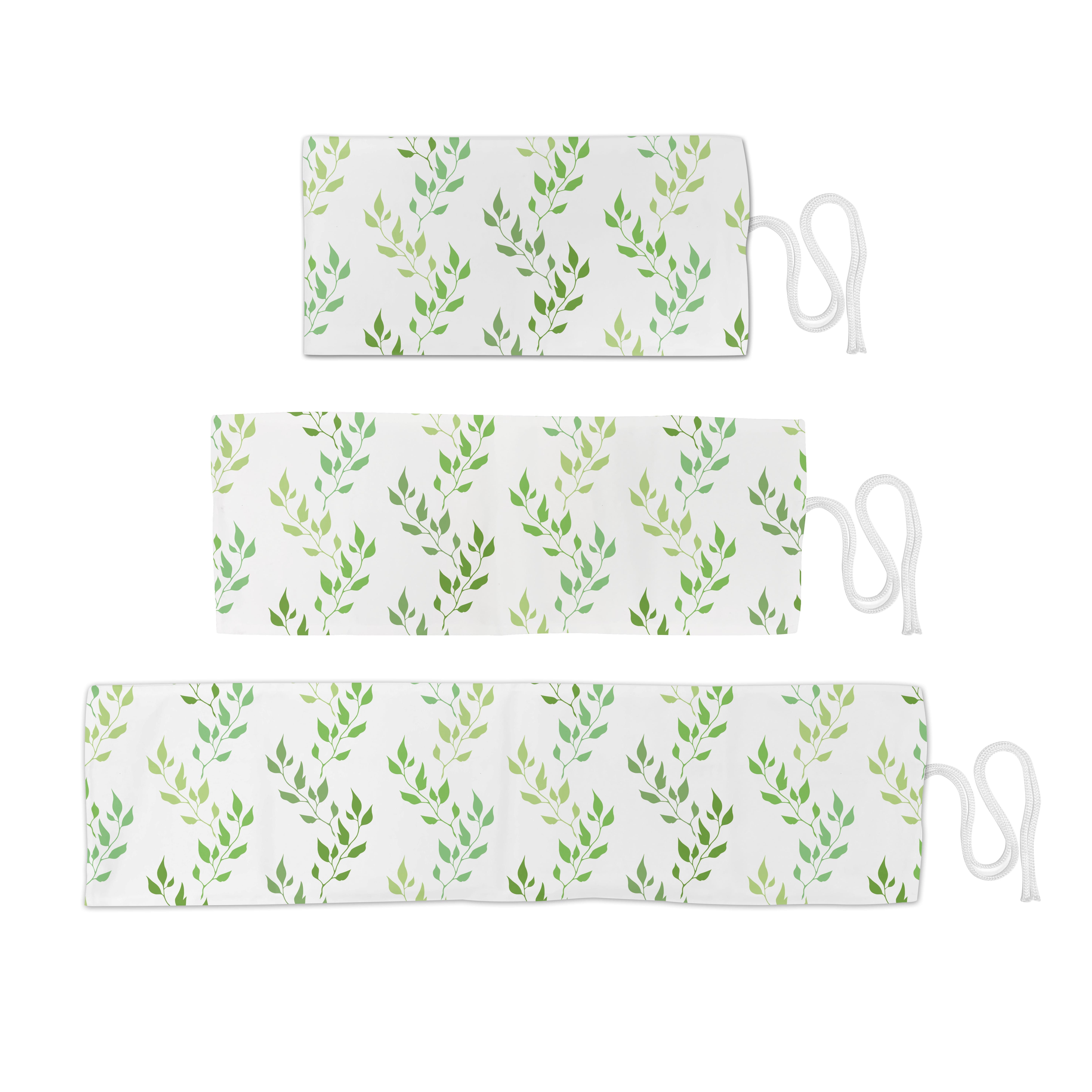 Leaves und Organizer, Segeltuch Stiftablage Grün tragbar Abakuhaus Olive Symmetrische langlebig Federmäppchen