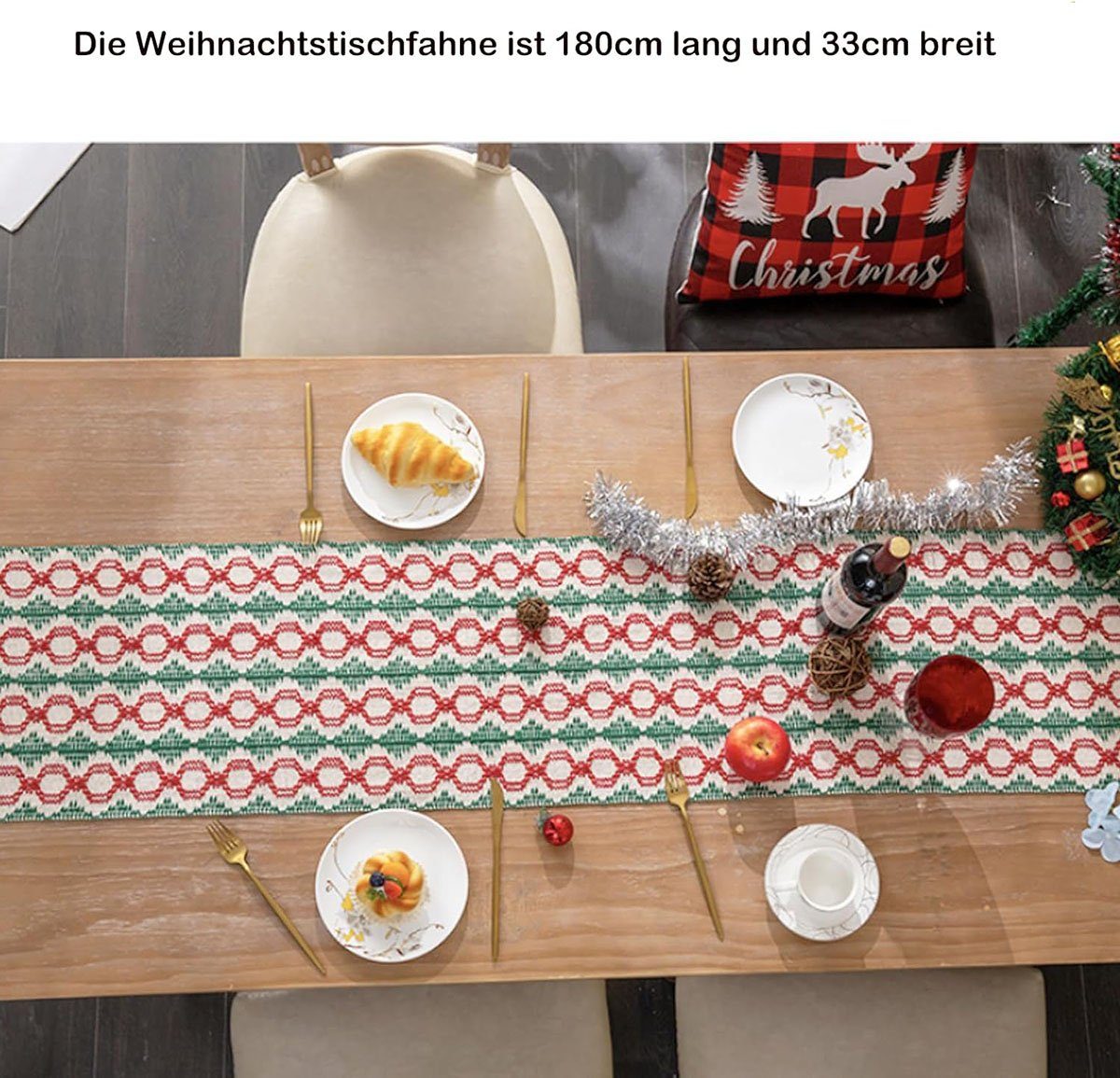 Grün Quasten Tischläufer Rot Tischdecken mit rot Boho und Grün Tischdecke Tischläufer CTGtree