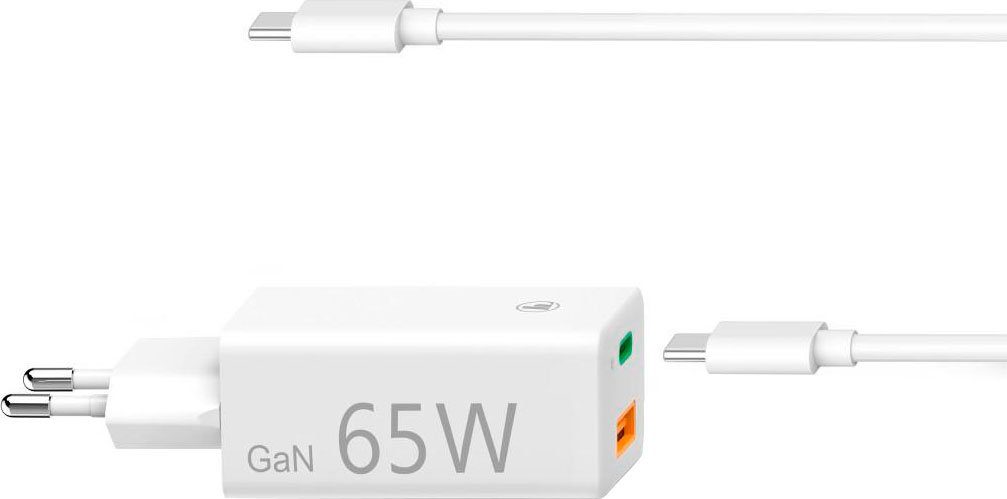 Hama Laptop USB-C Ladegerät (Universal-Netzteil, GaN, Power Delivery, 65W) Notebook-Netzteil