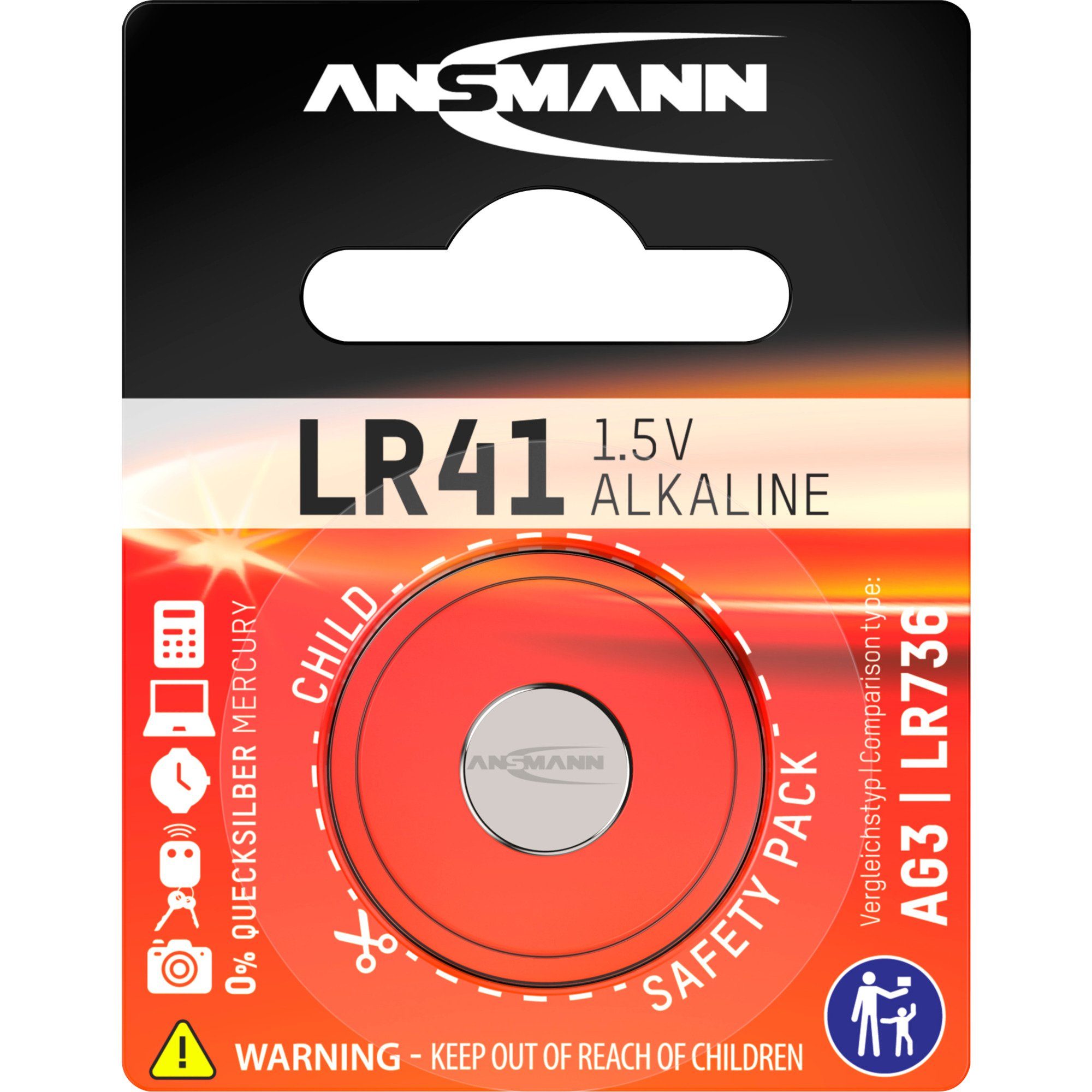 ANSMANN® Ansmann LR41, Batterie Batterie