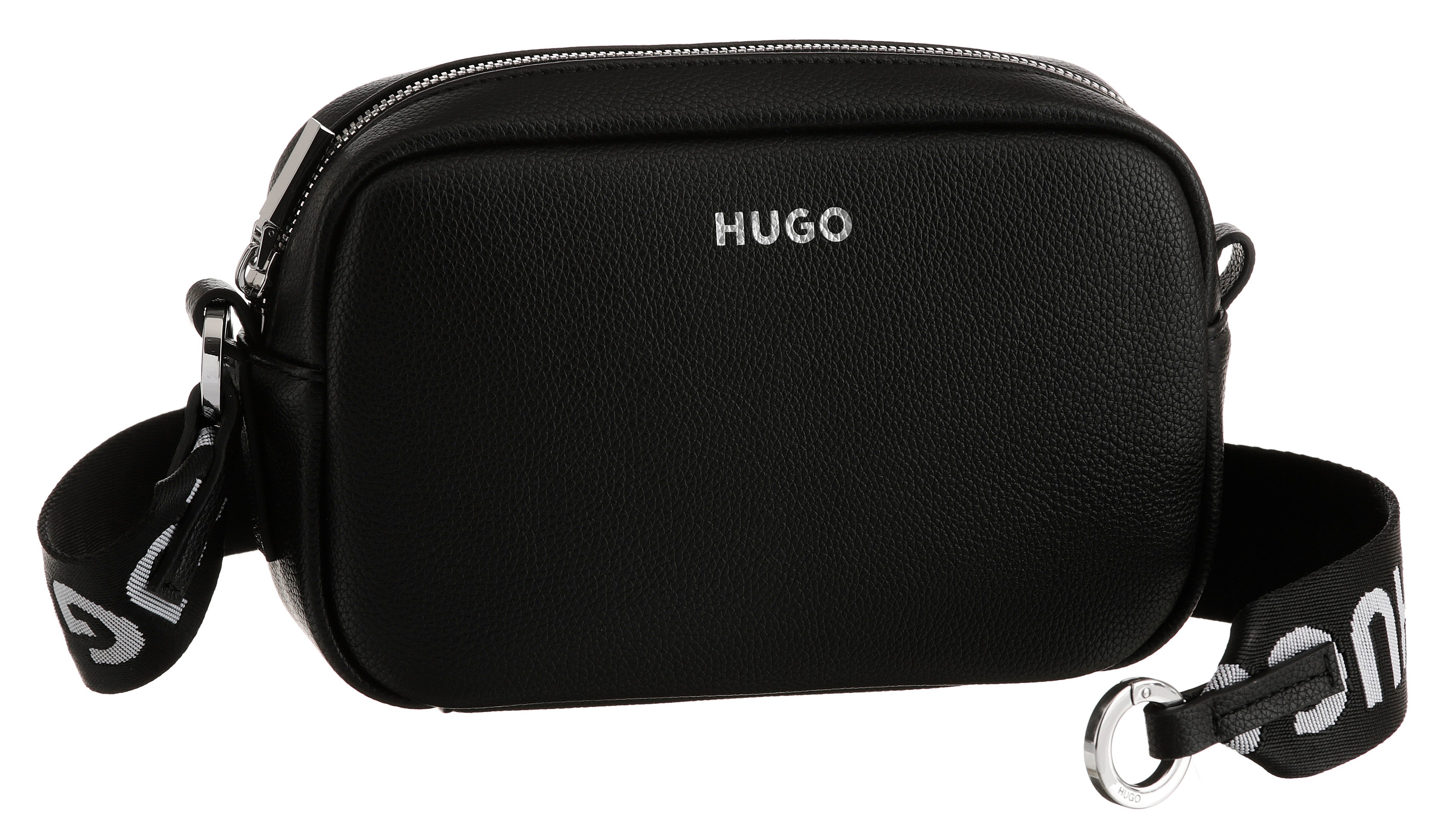 HUGO Umhängetasche Bel Crossbody W.L., Textilumhängeriemen mit Logo Schriftzug