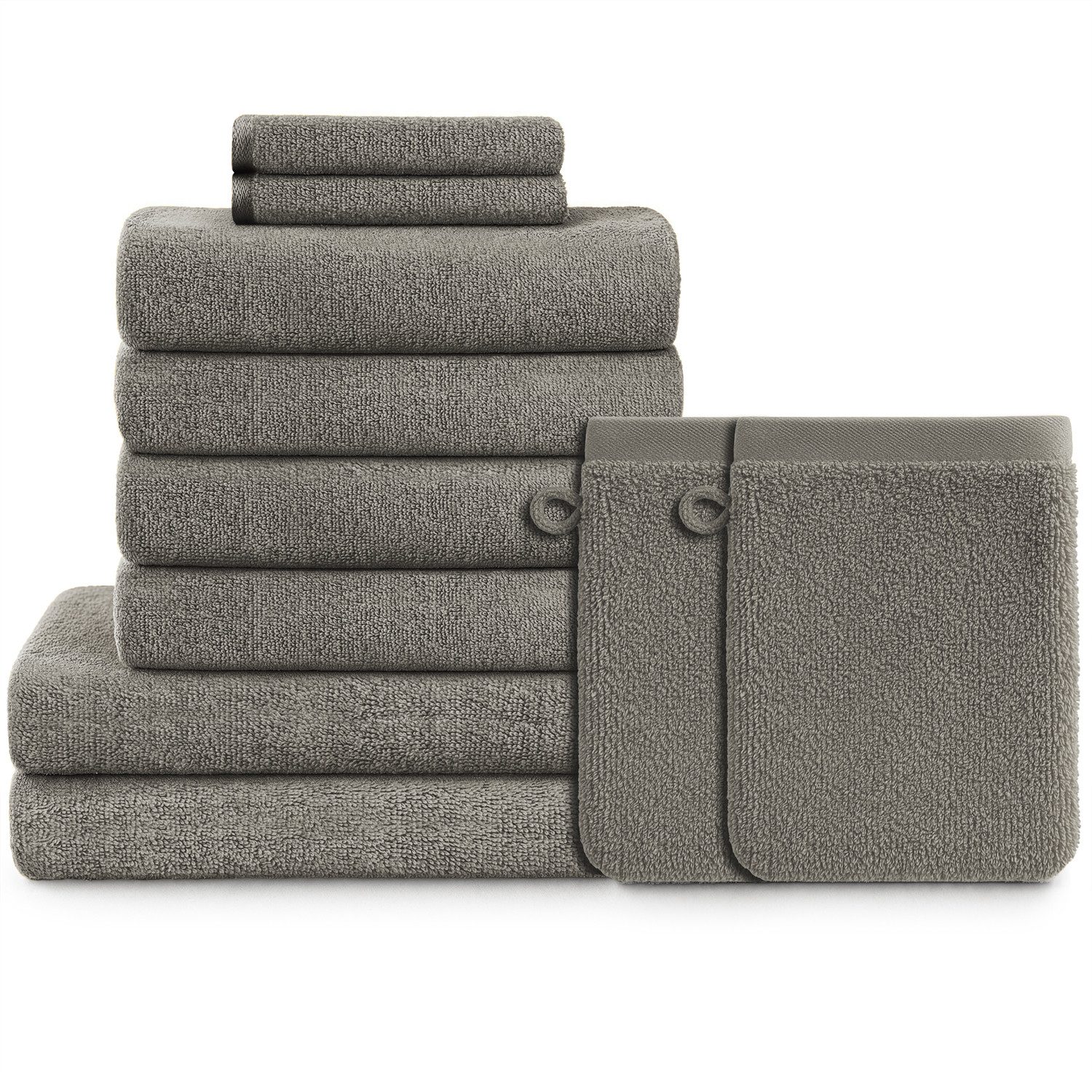 Blumtal Handtuch Set Blumtal 10 Teilig - Handtücher Set 100% Baumwolle, wei günstig online kaufen