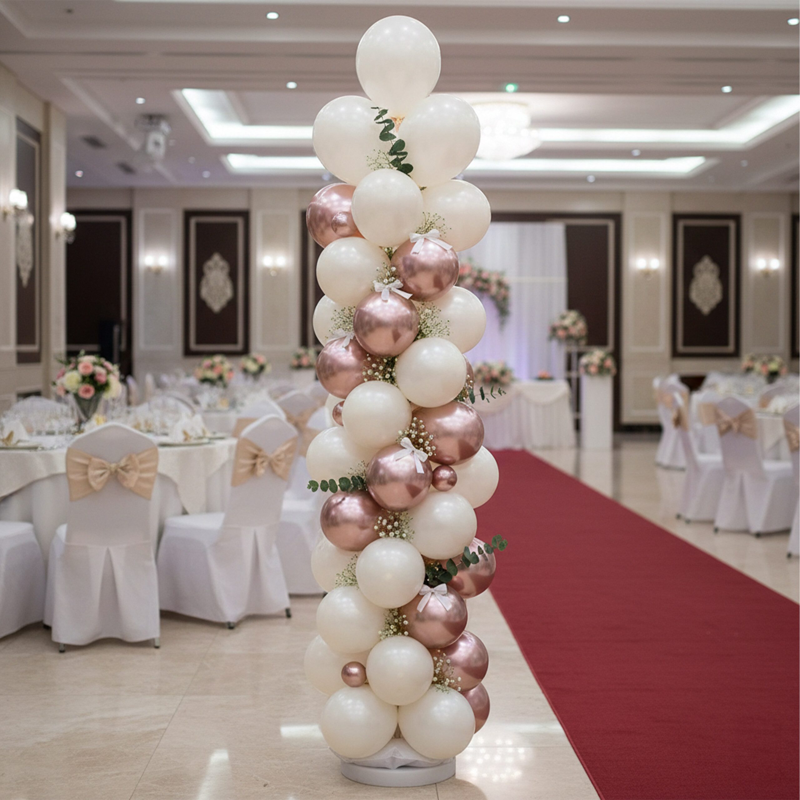 relaxdays Dekoobjekt Luftballon Ständer 2er Set