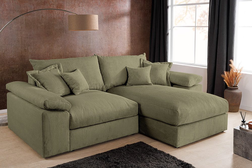 riess-ambiente Ecksofa ATMOSPHERE XL 245cm grün günstig online kaufen