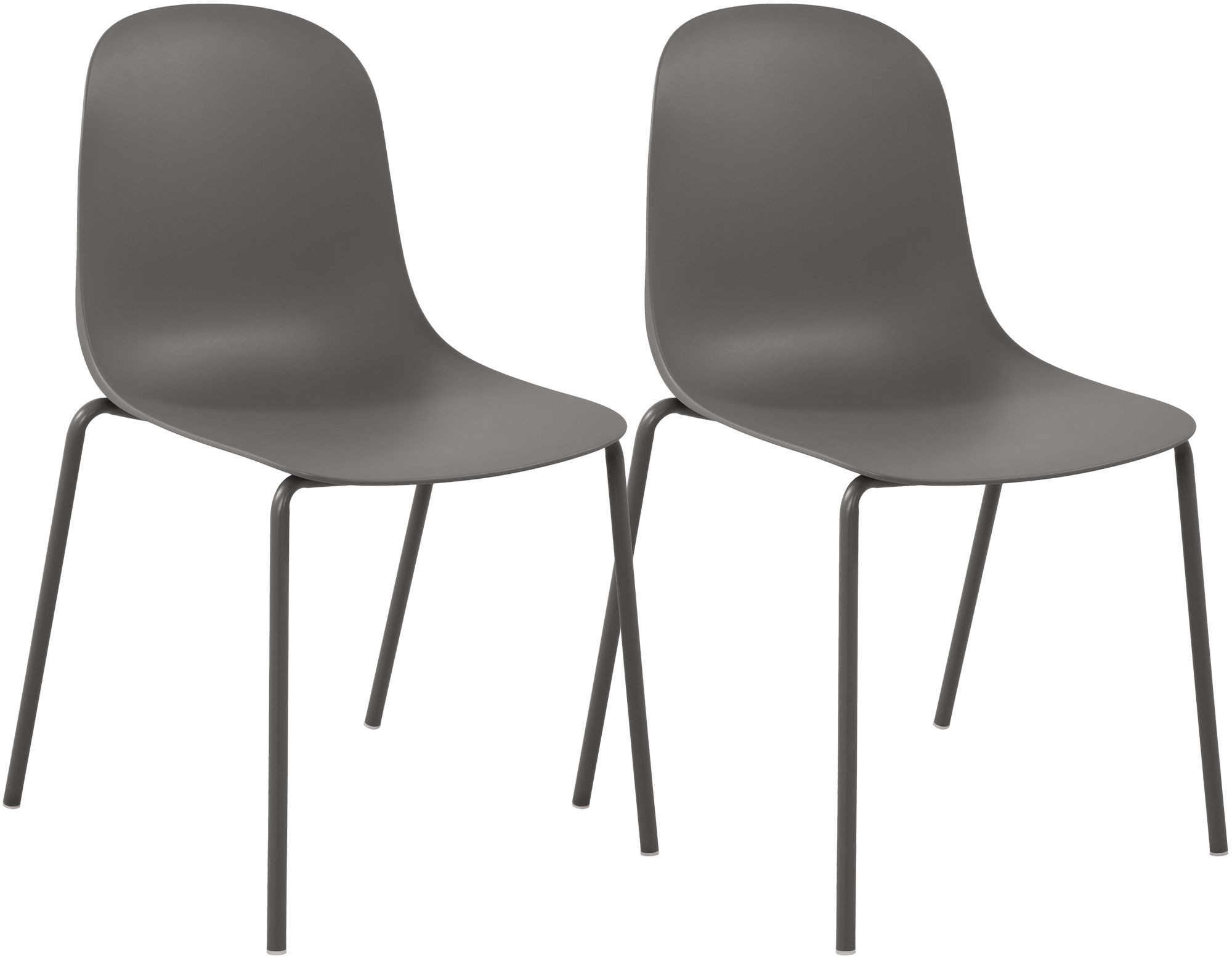 CLP Esszimmerstuhl Hardin (2er Set), stapelbar, mit Bodenschonern, bis 120 kg