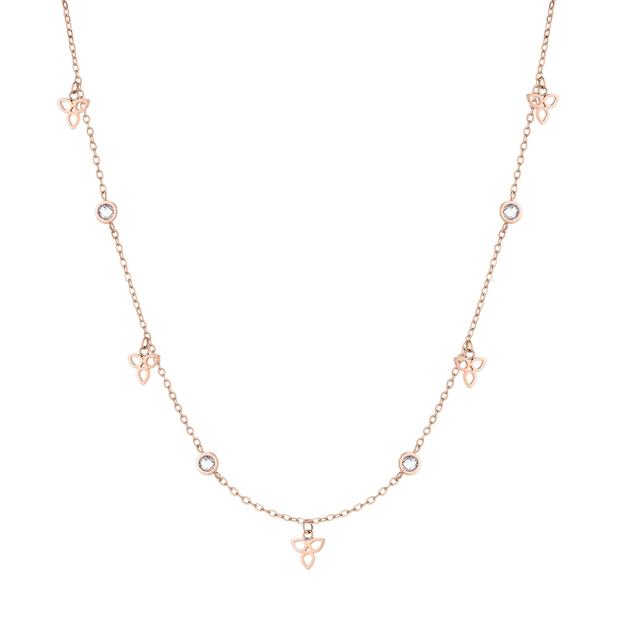 Tamaris Edelstahlkette Edelstahl rosa...