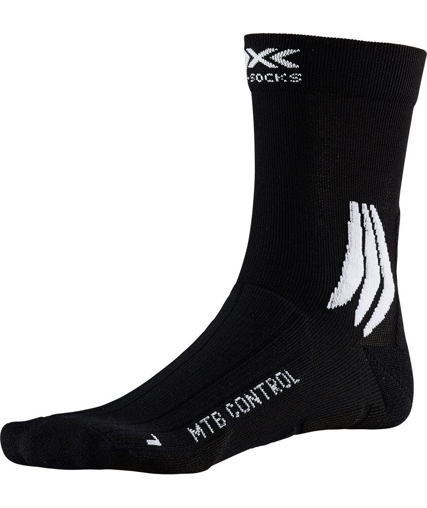 X-Socks Socken Radsocke MTB Control 4.0 schwarz/weiss Herren - 1 Paar