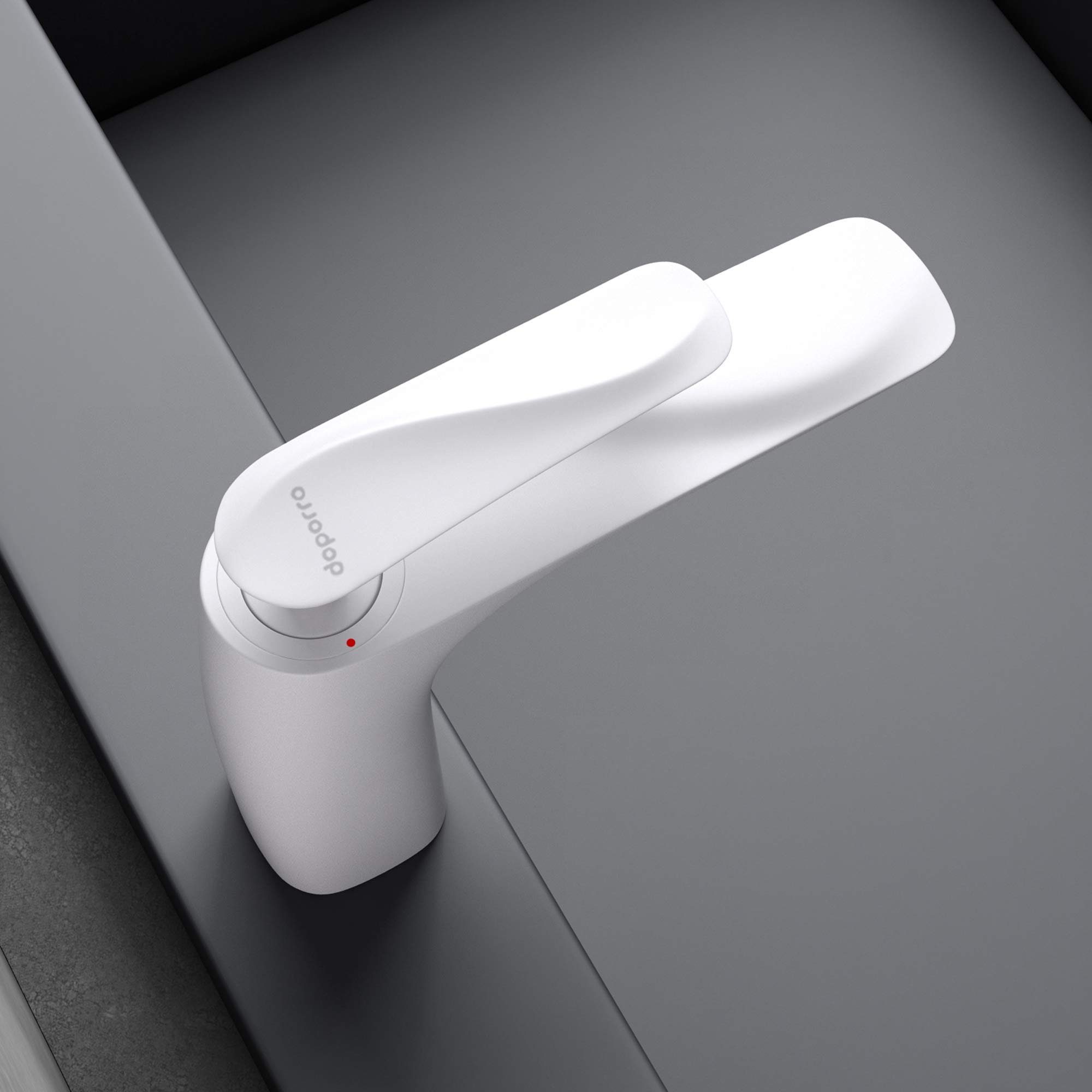 doporro Waschtischarmatur Design Waschbeckenarmatur Einhebelmischer Waschtischarmatur – Bild 5 von 5