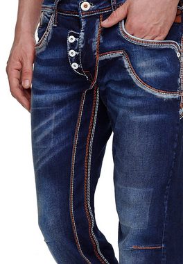 Rusty Neal Straight-Jeans RUBEN im angesagten Vintage-Design
