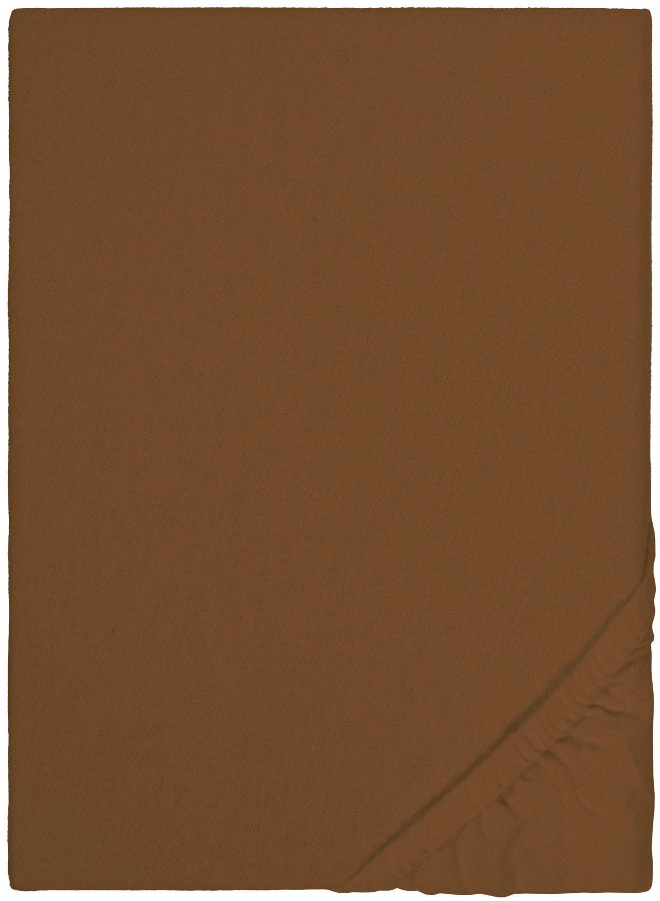 Biberna Spannbettlaken Biber in Gr. 90x200, 140x200 oder 180x200 cm, Biber, günstig online kaufen