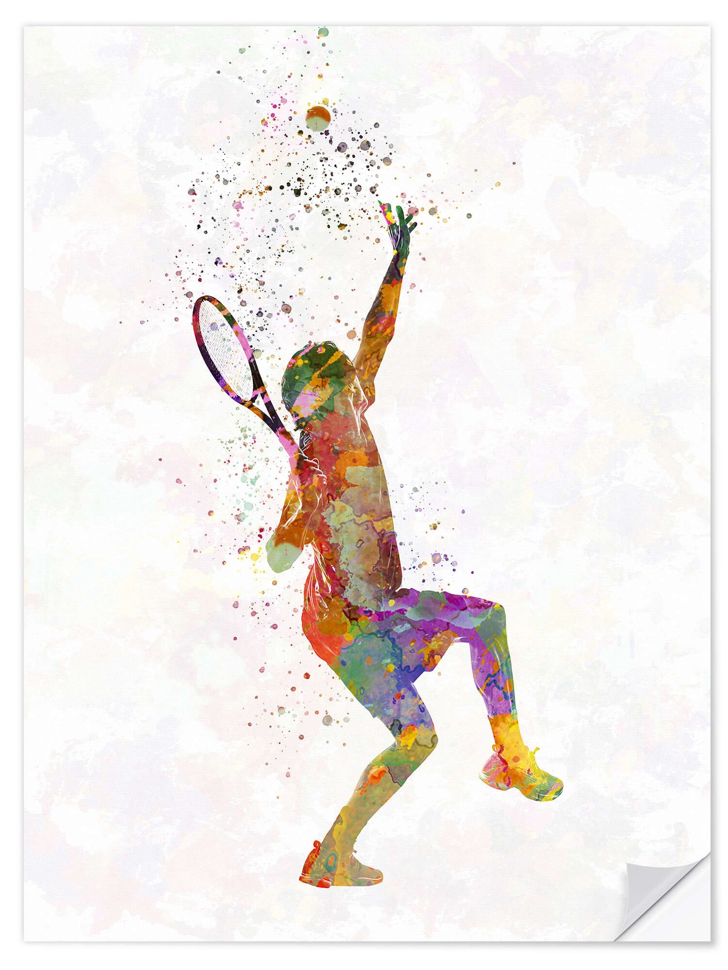 Posterlounge Wandfolie nobelart, Tennisspieler III, Illustration