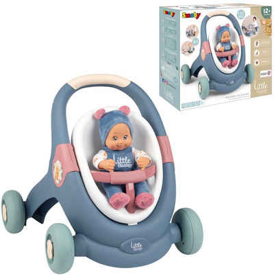 Smoby Lauflernwagen Spielzeug Little 3-in-1 Lauflernwagen Baby Puppenwagen 7600140308
