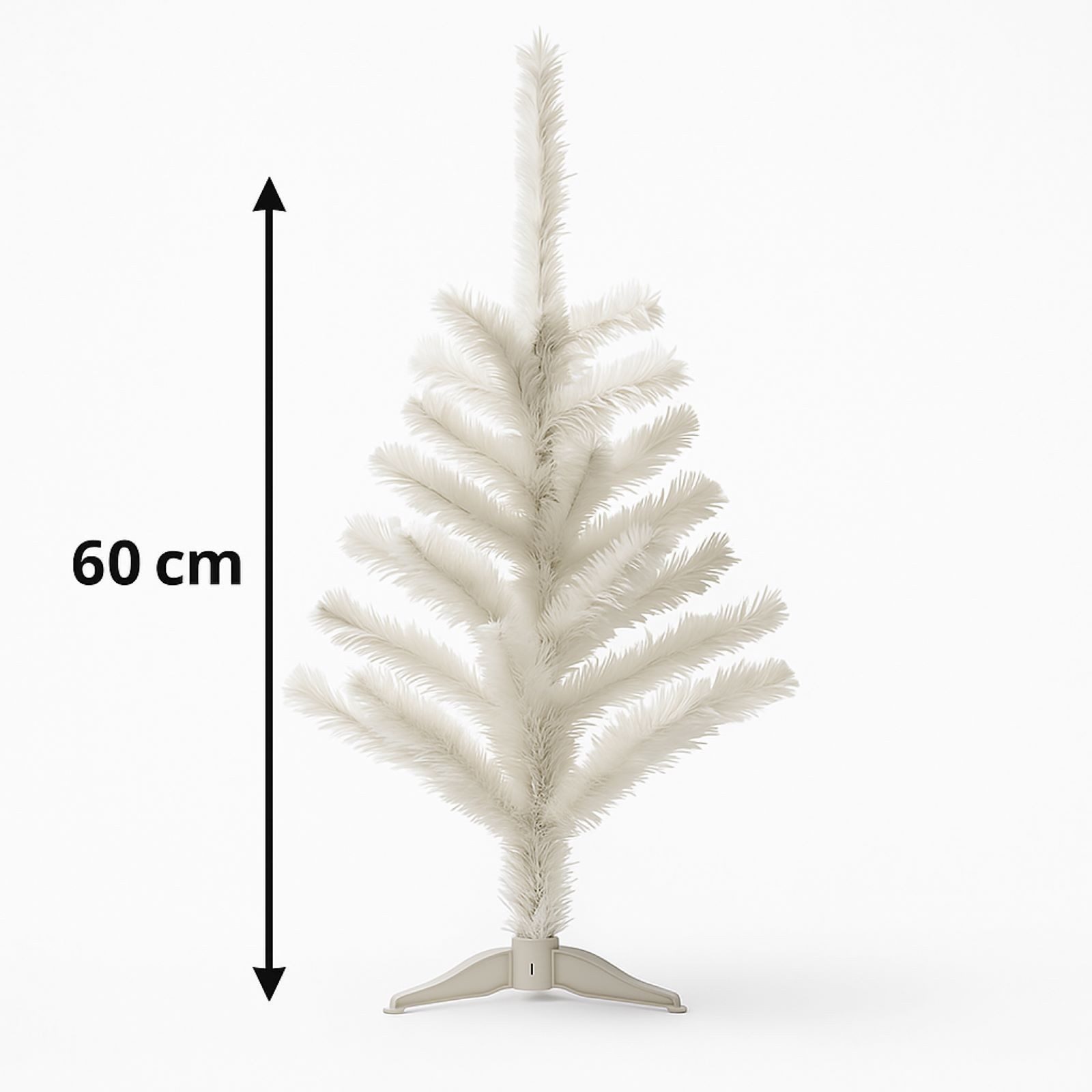 BURI Künstlicher Weihnachtsbaum Künstlicher Weihnachtsbaum Weiß 30 und 60cm Deko Tanne Weihnachten