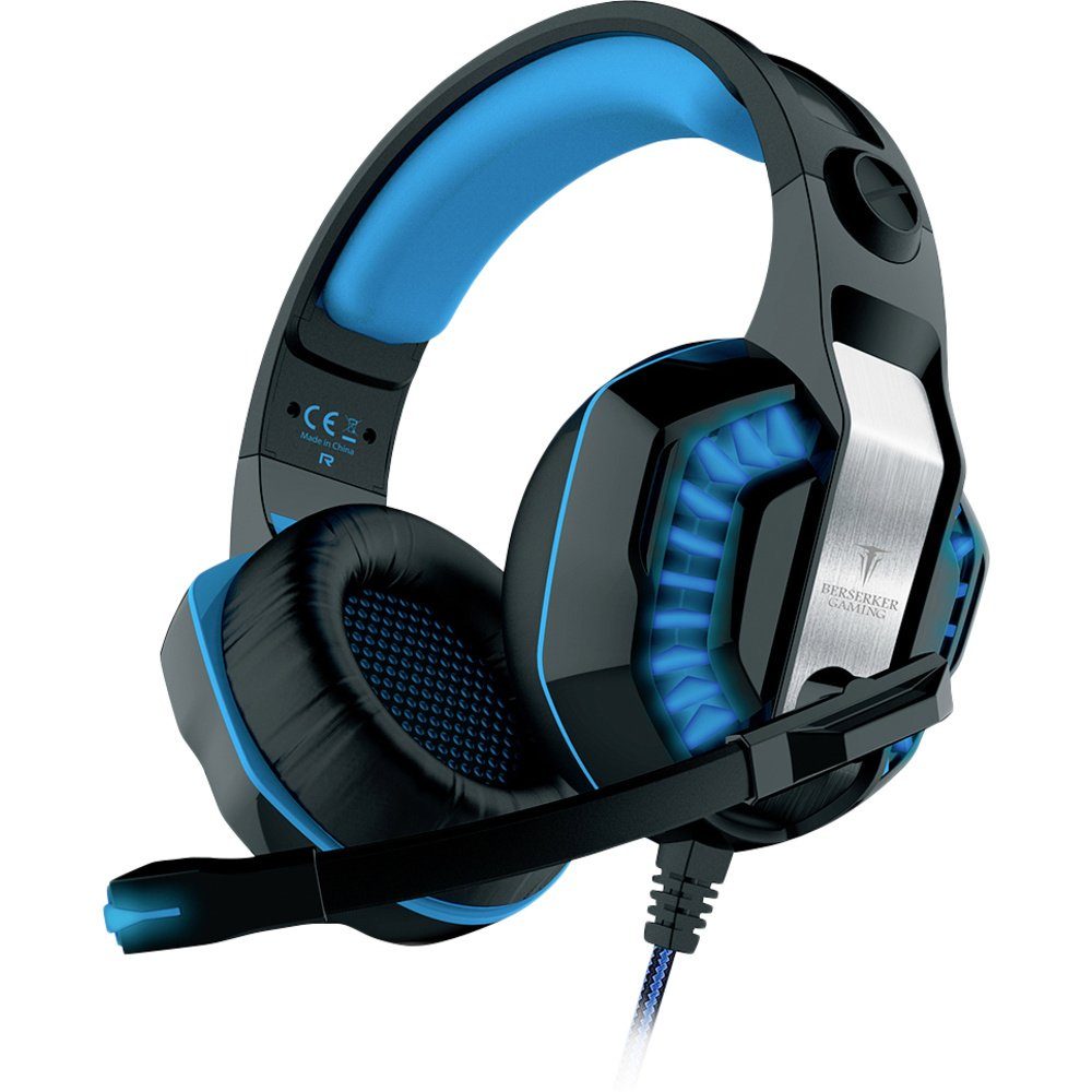 Berserker Gaming Berserker Gaming FREYER Gaming Over Ear Headset kabelgebunden Stereo Kopfhörer
