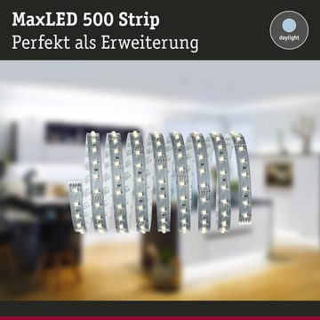 Paulmann LED Stripe Function MaxLED 500, silber, Erweiterung, 2,5 m, Tageslichtweiß, 1-flammig, LED Streifen