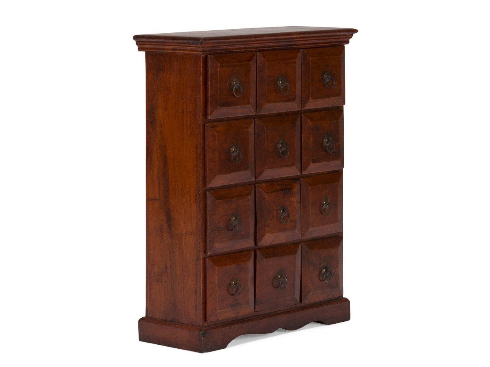massivum Kommode Apothekerschrank Texas braun (1 St)