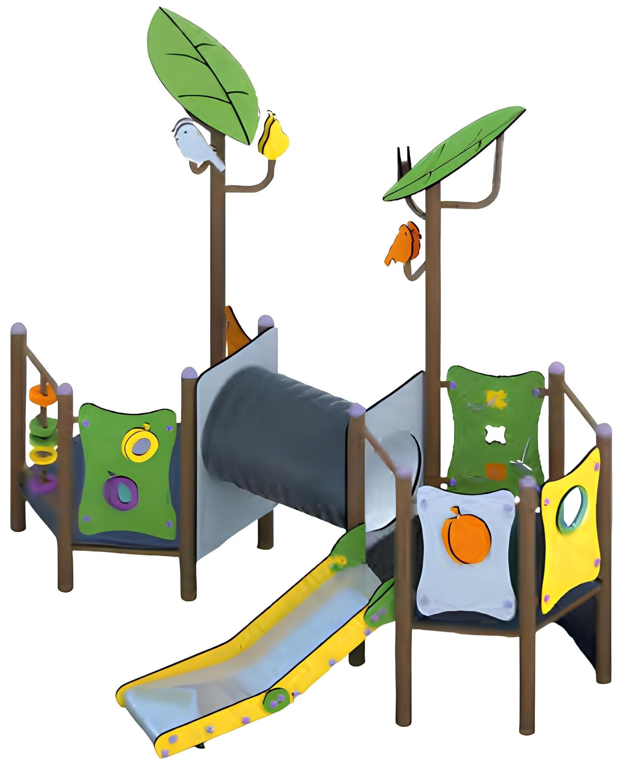 Xlmoebel Spielturm Spielfläche für Kinder in einem Erholungspark, Hergestellt in Europa