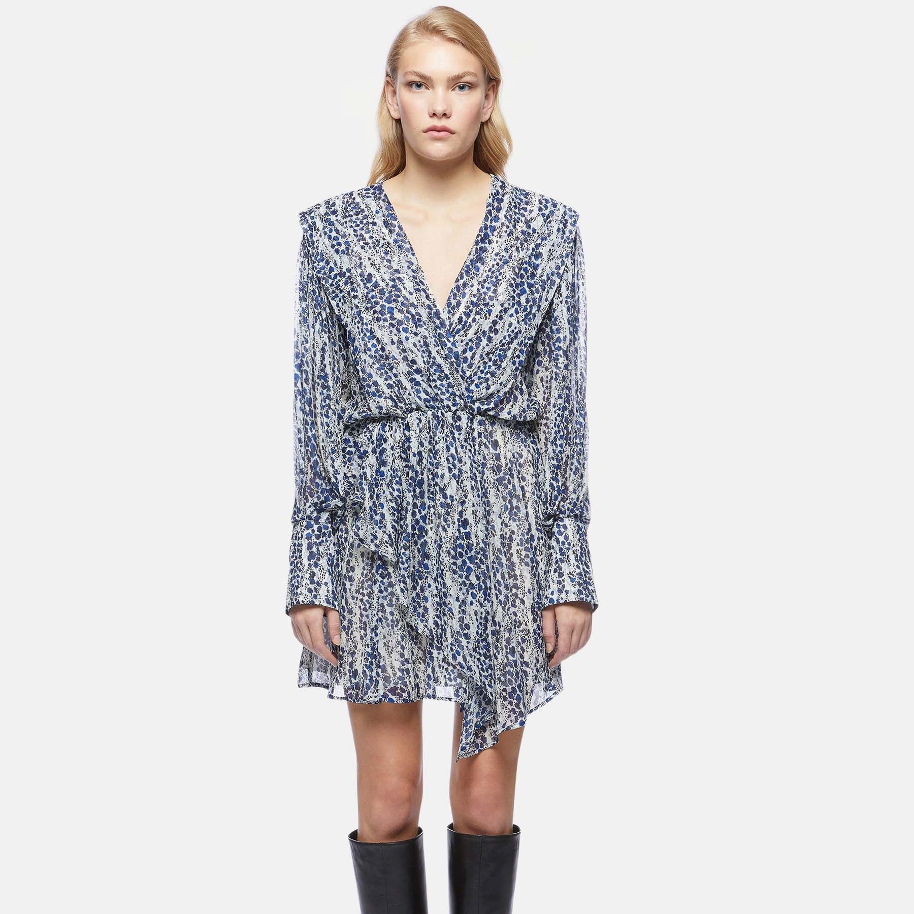 DONDUP Jerseykleid DONDUP Kleid aus Viskose - Blau