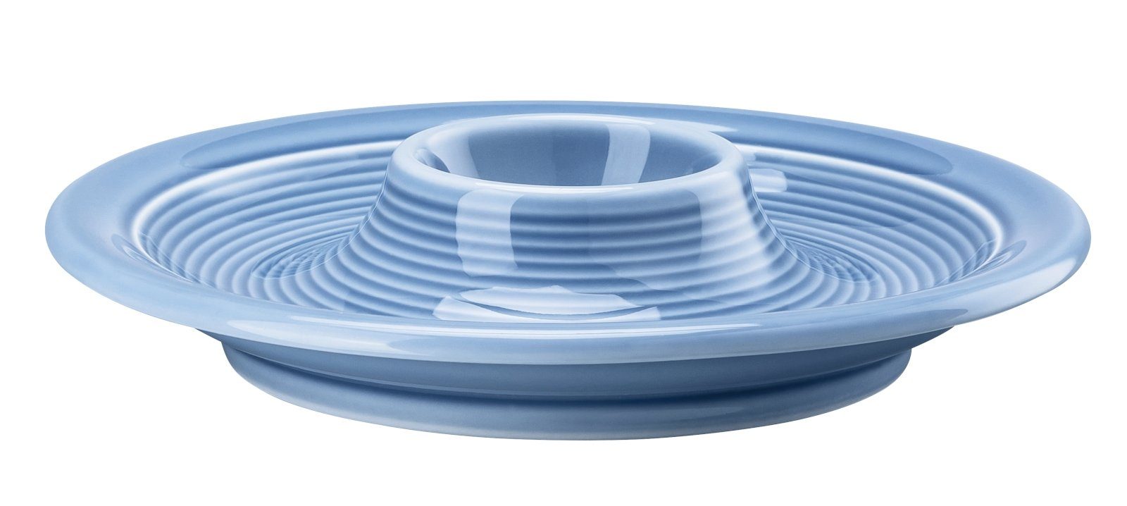 Thomas Porzellan Eierbecher Trend Colour Arctic Blue Eierbecher m. Ablage 14cm, Eierbecher