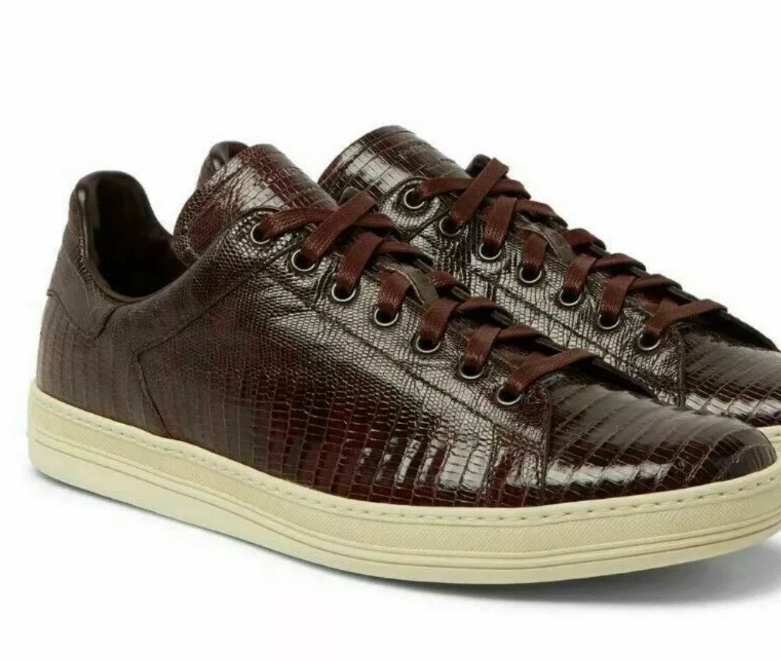 Tom Ford Herren Warwick Premium Leather Schuhe Luxus Leder Sneaker Weiches Lederfutter für hervorragenden Tragekomfort