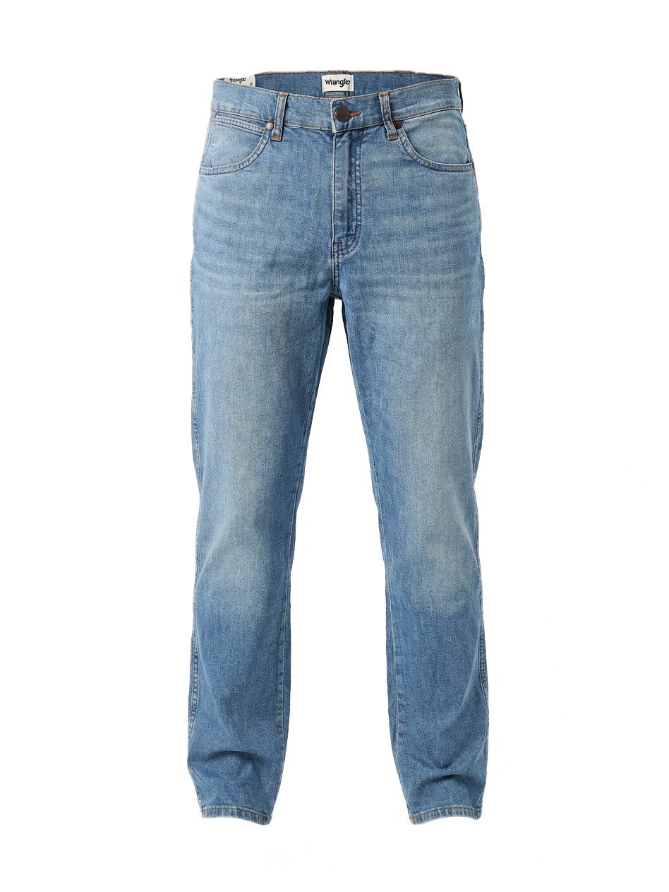Wrangler Straight-Jeans Relax Loose Fit, leicht & weich - FRONTIER COASTAL BREEZE mittlere Leibhöhe, geringer Stretch