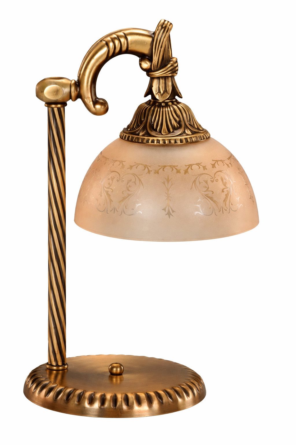 JVmoebel Schreibtischlampe Elegante Tischlampe Gold & Glas – Design Leuchte Sofort, Made in Europa
