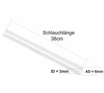 RENZ Milchschlauch Schlauch 3 Stück und 6 Stück Anschlussnippel, Zubehör für Jura Kaffeevollautomaten Z5 Z6 Z7 Z8 Z9 Z10 X5 J9 E8 S8 WE8 Cool-Control GIGA Impressa Isoliermilchbehälter Milchbehälter, Milchschlauch, Adapter transparent, Verbinder für Aufschäumdüsen