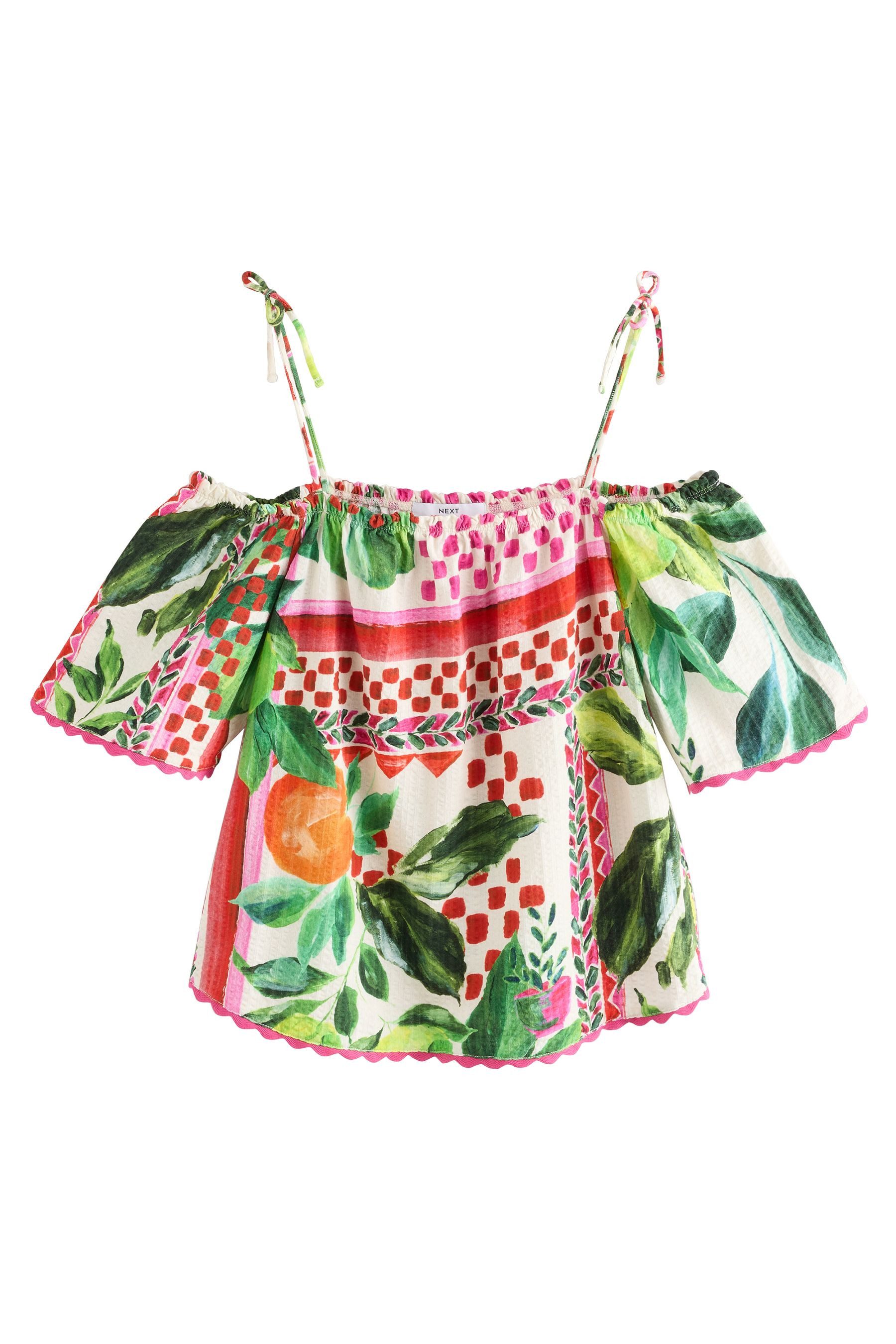 Next Carmenbluse Bardot-Kurzarmoberteil mit Trägern aus günstig online kaufen