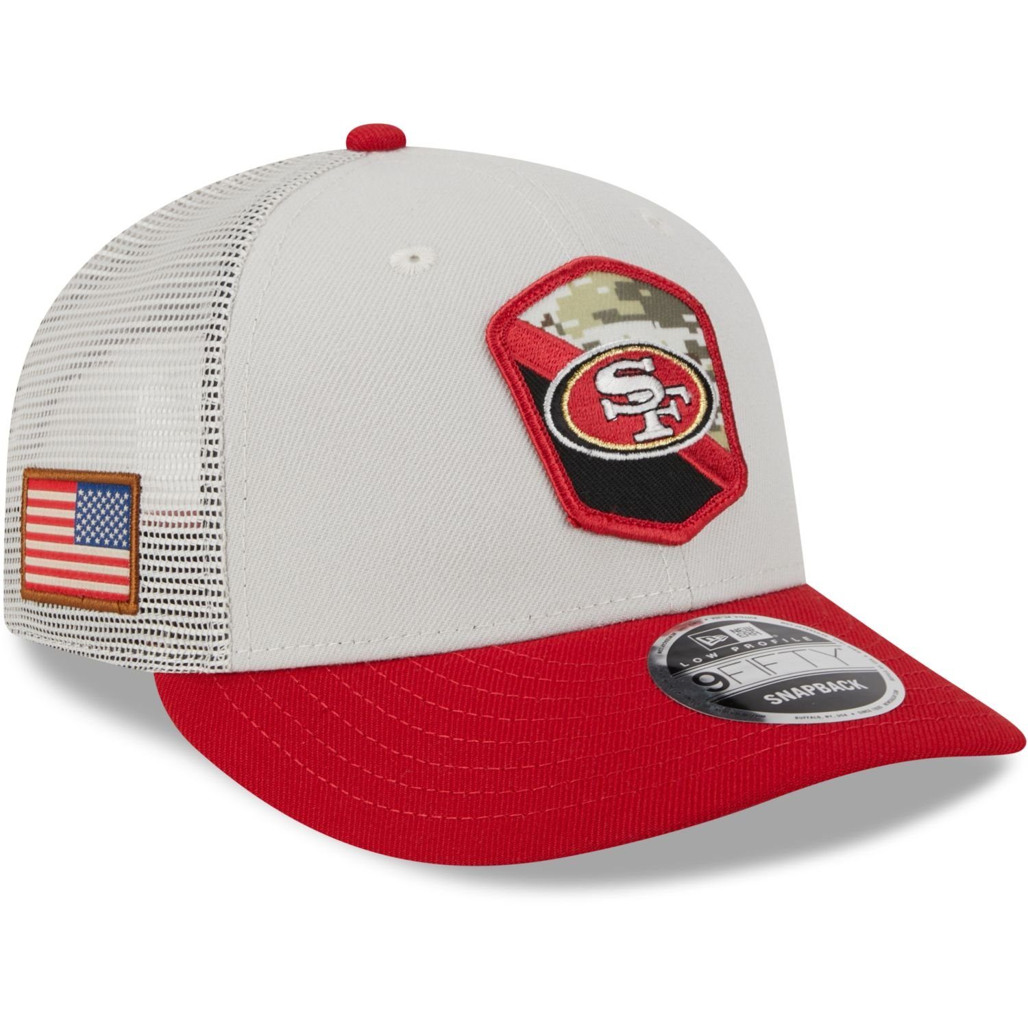 New Era Snapback Cap 9Fifty Low Profile Snap NFL Salute to Service San Francisco 49ers